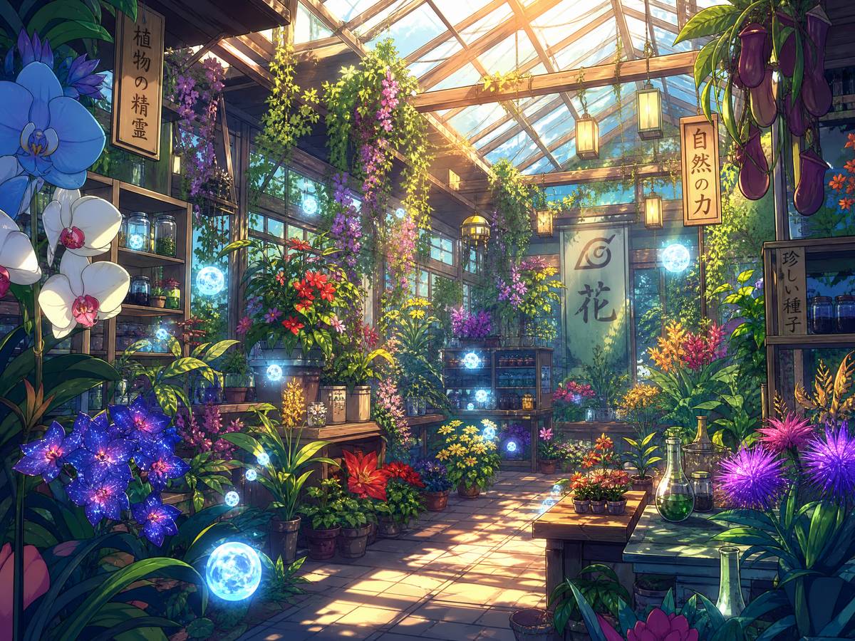 茄子视频视频-梦幻温室花园全景视频导览